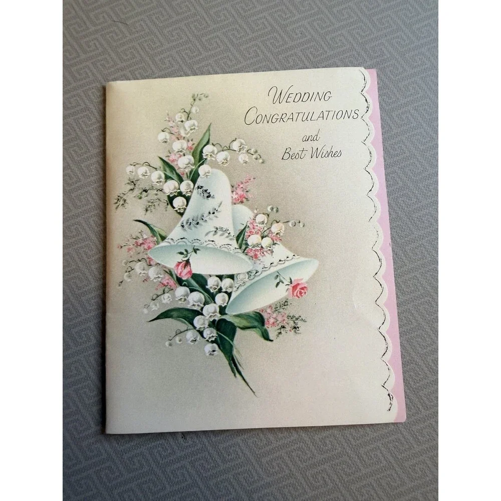 Lot of 33 Vintage Wedding Greeting Cards Used June 1965 Graphic Embossed Glitter